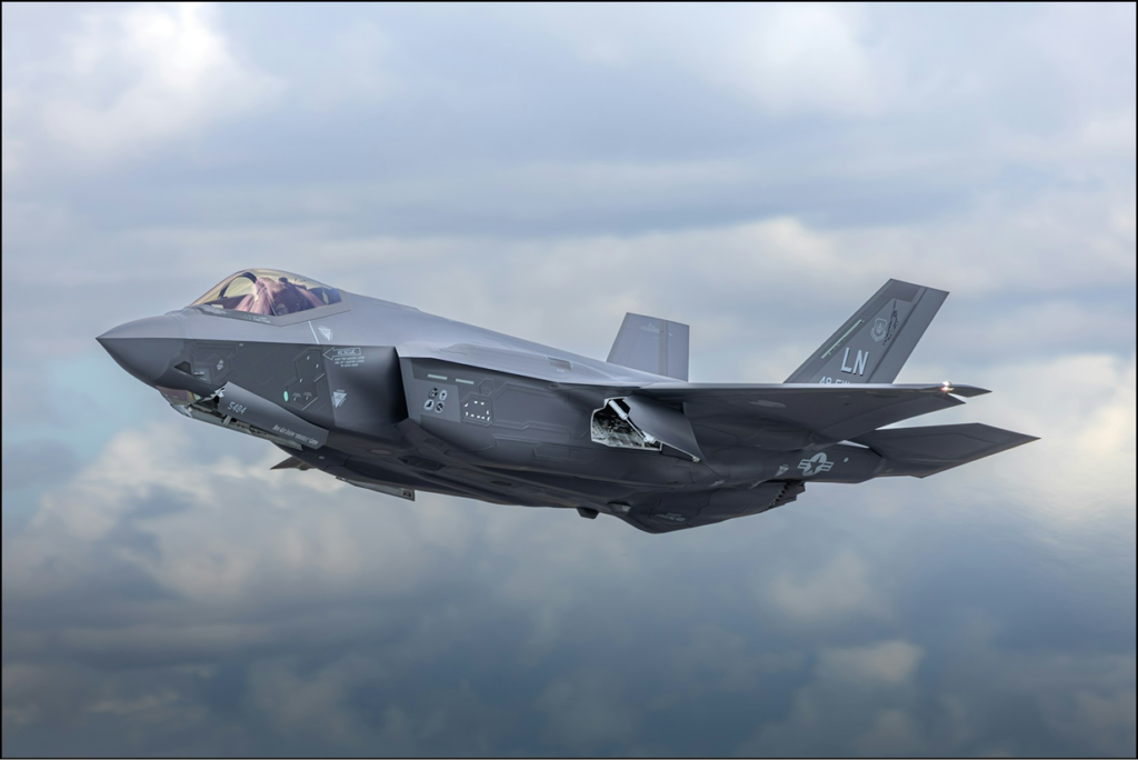 Jet flying in the sky