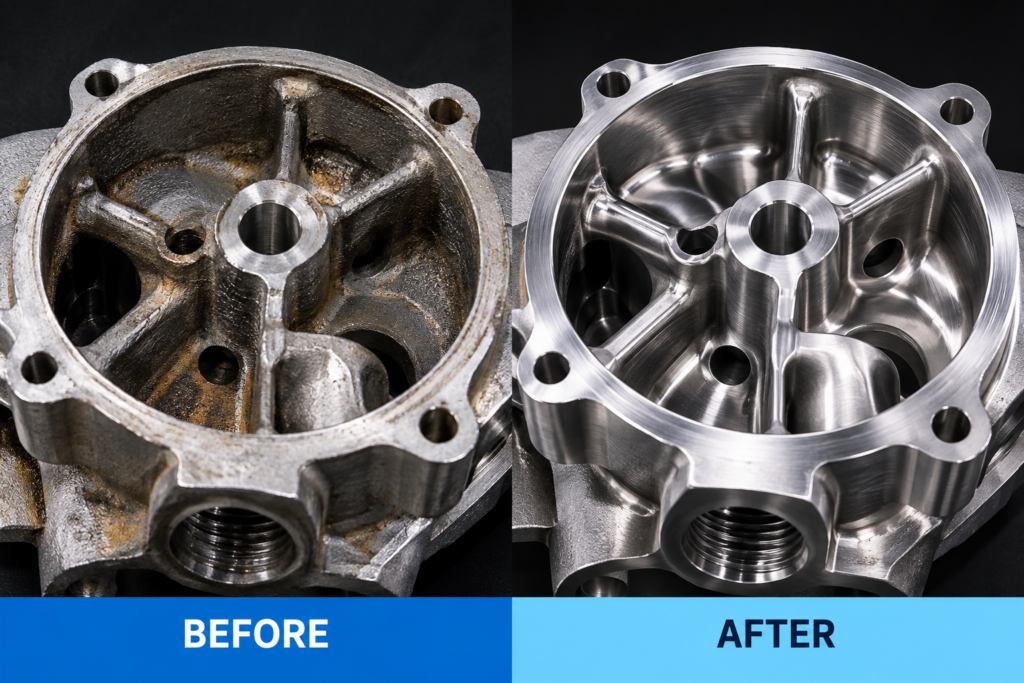 Before and After_ Metal Refinishing