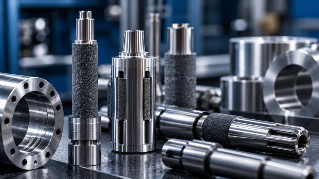 Precision Machining Tools on Workbench